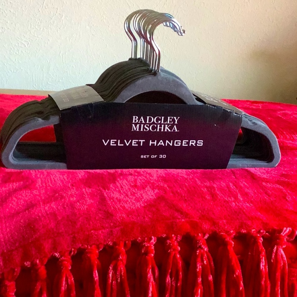 Badgley Mischka Velvet Hangers. - Picture 3 of 9
